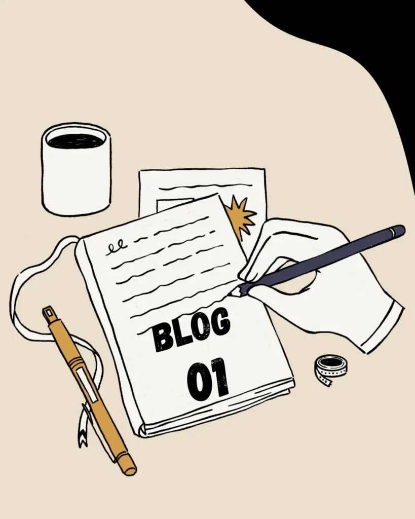 blog one hand writing in a book best digital marketing strategist in kasaragod